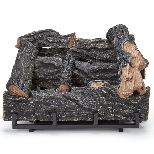 Fireplace gas log - heater, dual